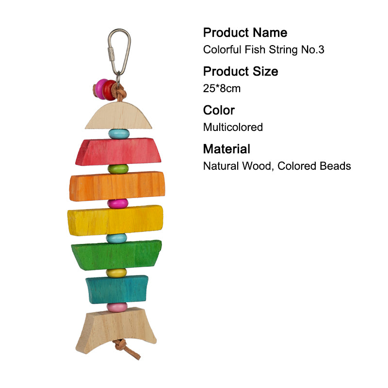 Parrot Chew Toy / Bird Toy / Hanging Bird Toy / Natural Wood / Beak Grinding / Small Parrots