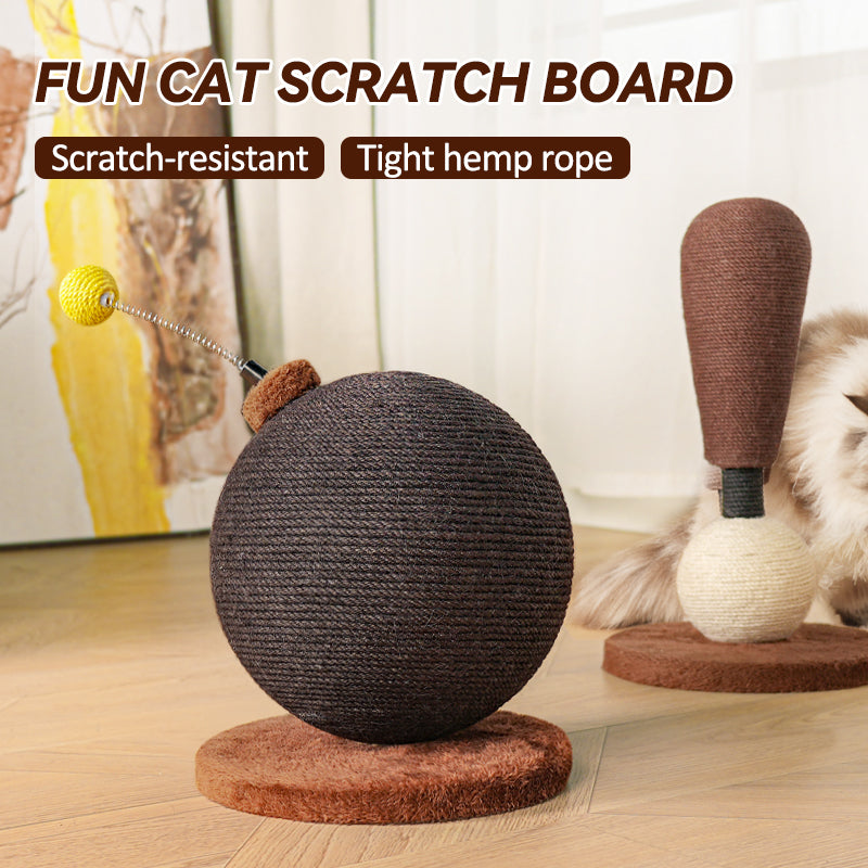 MiaoZan Cat Scratching Post Cat Climbing Frame Large Colorful Jute Scratch-Resistant Non-Shedding