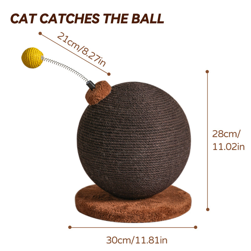 MiaoZan Cat Scratching Post Cat Climbing Frame Large Colorful Jute Scratch-Resistant Non-Shedding