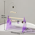 【Hot】MiaoZan Desktop Bird Potty Training Perch with Removable Tray, Easy Clean for Small Birds