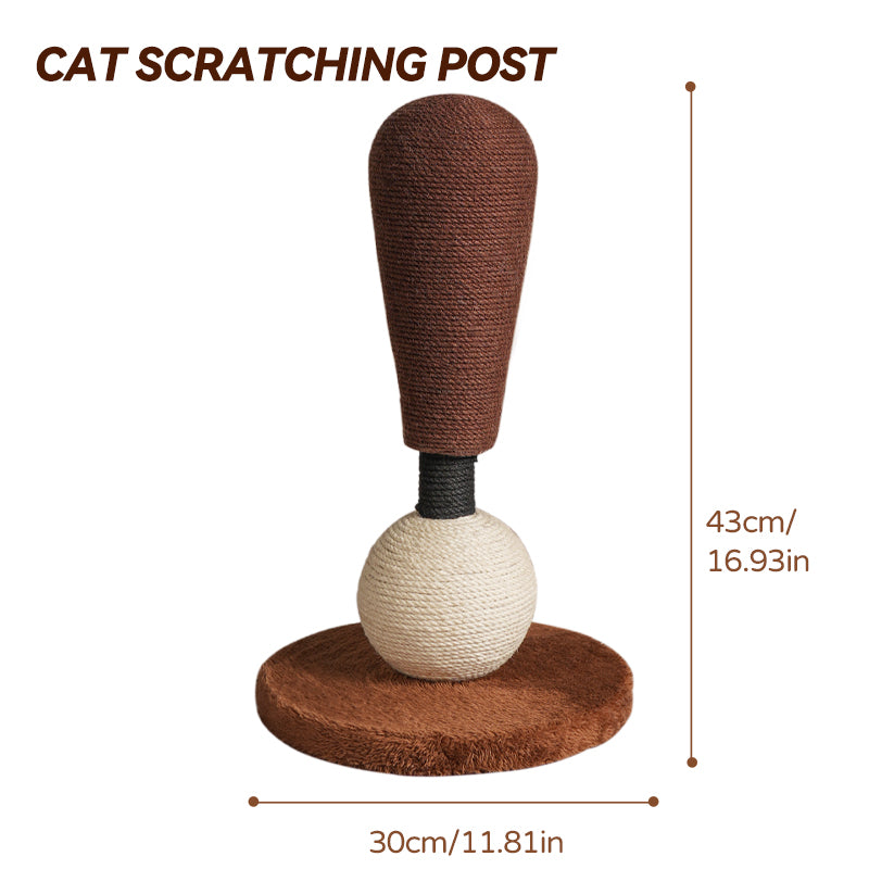 MiaoZan Cat Scratching Post Cat Climbing Frame Large Colorful Jute Scratch-Resistant Non-Shedding