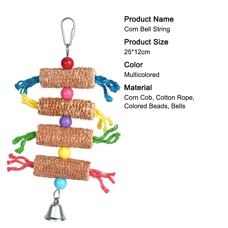 Parrot Chew Toy / Bird Toy / Hanging Bird Toy / Natural Wood / Beak Grinding / Small Parrots
