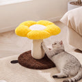 Flower-Shaped Sisal Cat Scratcher – Durable, Low-Shedding Cat Scratching Board with Cozy Plush for Indoor Cats