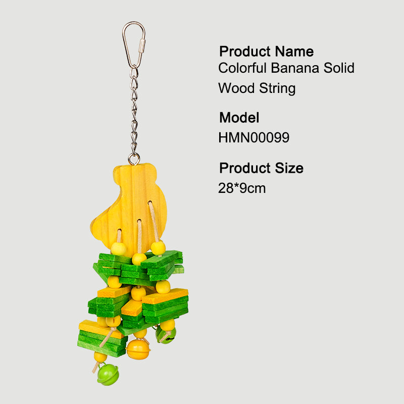Parrot Chew Toy / Bird Toy / Hanging Bird Toy / Natural Wood / Beak Grinding / Small Parrots