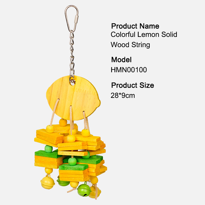 Parrot Chew Toy / Bird Toy / Hanging Bird Toy / Natural Wood / Beak Grinding / Small Parrots