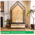 Large Luxury Bird Cage for Parrots – Spacious Metal Aviary with Panoramic View for Cockatiels, Quaker Parrots & African Greys