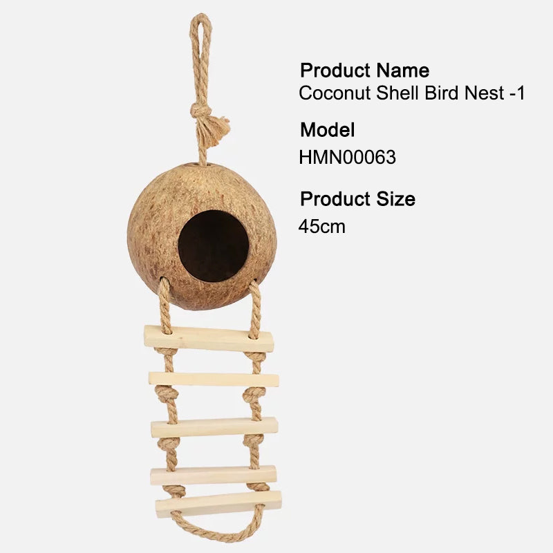 Parrot Chew Toy / Bird Toy / Hanging Bird Toy / Natural Wood / Beak Grinding / Small Parrots