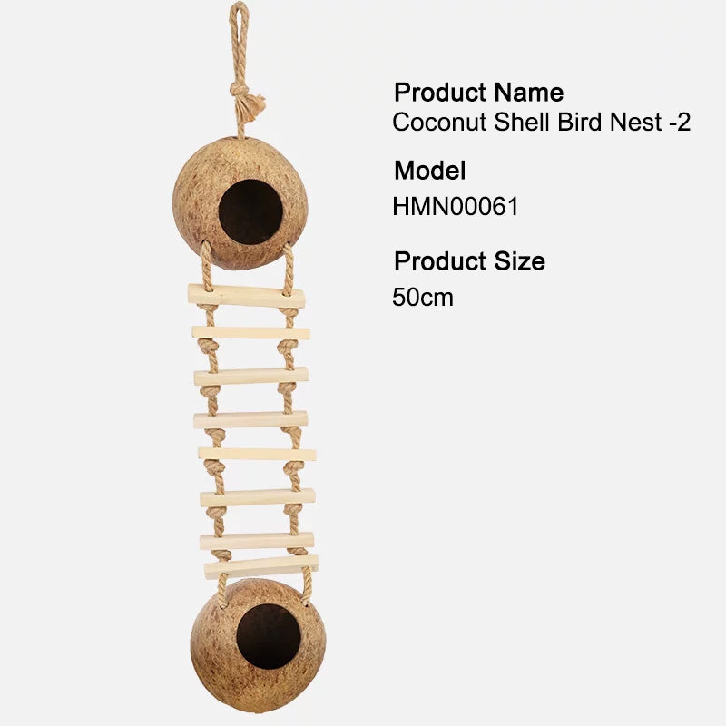 Parrot Chew Toy / Bird Toy / Hanging Bird Toy / Natural Wood / Beak Grinding / Small Parrots