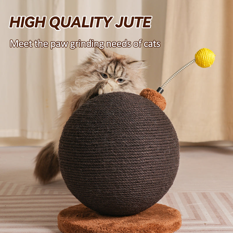 MiaoZan Cat Scratching Post Cat Climbing Frame Large Colorful Jute Scratch-Resistant Non-Shedding