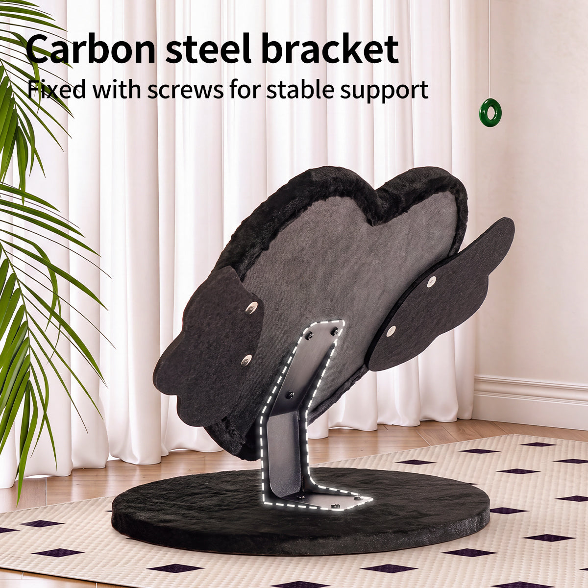 Heart-Shaped Sisal Cat Scratcher – Durable, Low-Shedding Cat Scratching Board with Cozy Plush for Indoor Cats