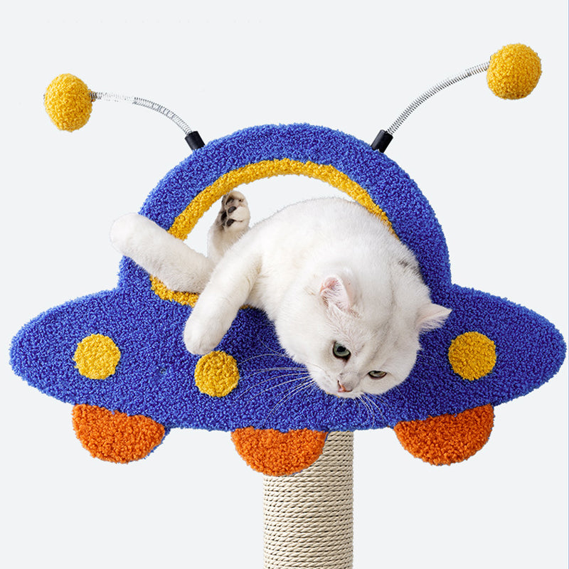 【Hot】Solid Wood Cat Tree with Cozy Perch & Sisal Posts,Multi-Level Climbing Stand for Indoor Cats