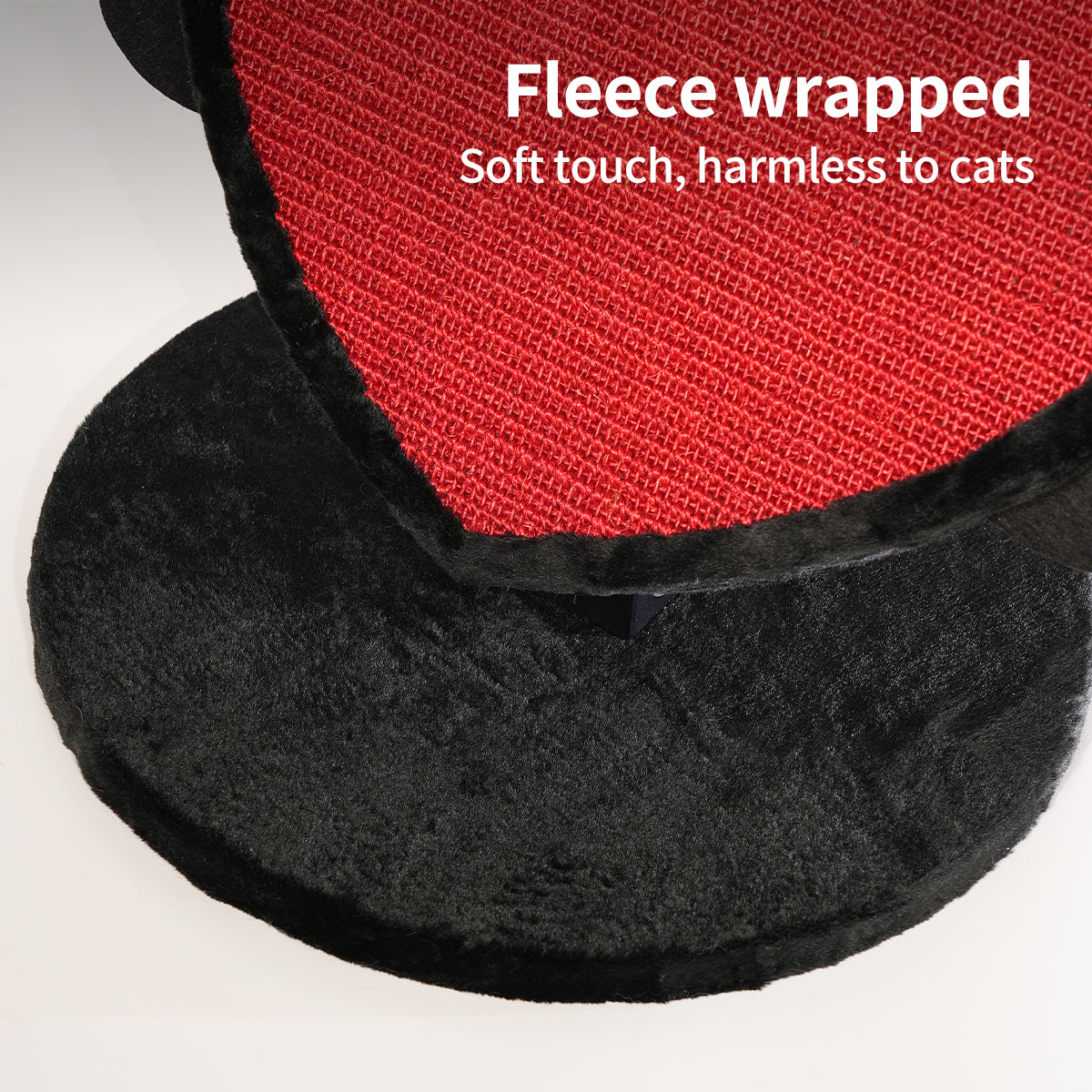 Heart-Shaped Sisal Cat Scratcher – Durable, Low-Shedding Cat Scratching Board with Cozy Plush for Indoor Cats