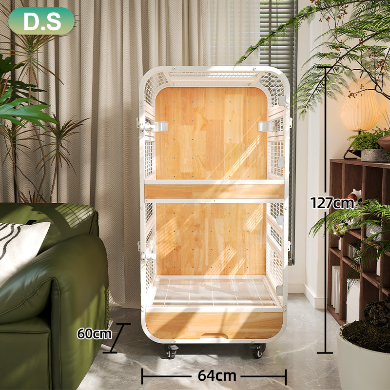 Premium Parrot Cage – Easy-Clean Bird Aviary with Anti-Splash Design for Sun Conures, African Greys & Quaker Parrots